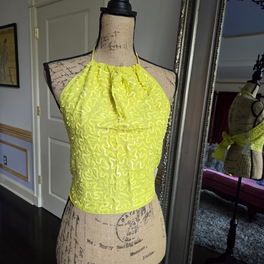 Vintage Echo Halter Top NWT OS